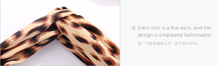 Simple Leopard Print Hair Band
