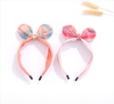 Checks Bowknot Headband for Kids