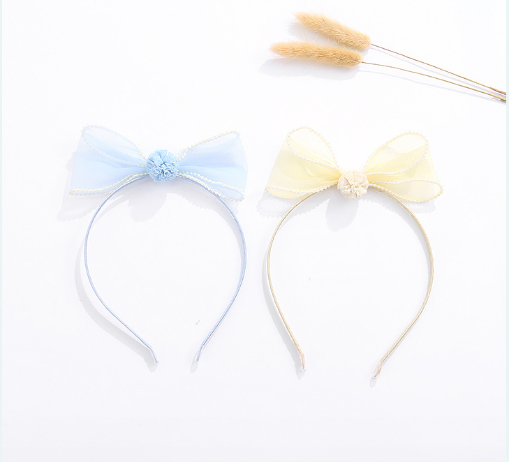 Ball Bowknot Gauze Headband for Kids
