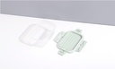 Large Airtight Food Storage Box with Stripes Lid 2400ml/81.1fl.oz.