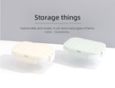 Large Airtight Food Storage Box with Stripes Lid 2400ml/81.1fl.oz.
