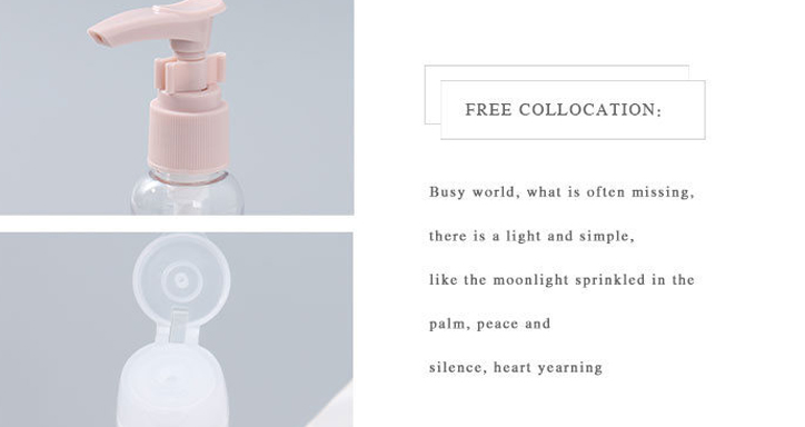 4-Pack Travel Bottles Set (Lotion Pink)