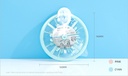 Round Laundry Hanger with 8 Clips