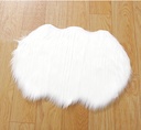 Imitation Animal Wool Floor Mat(White)