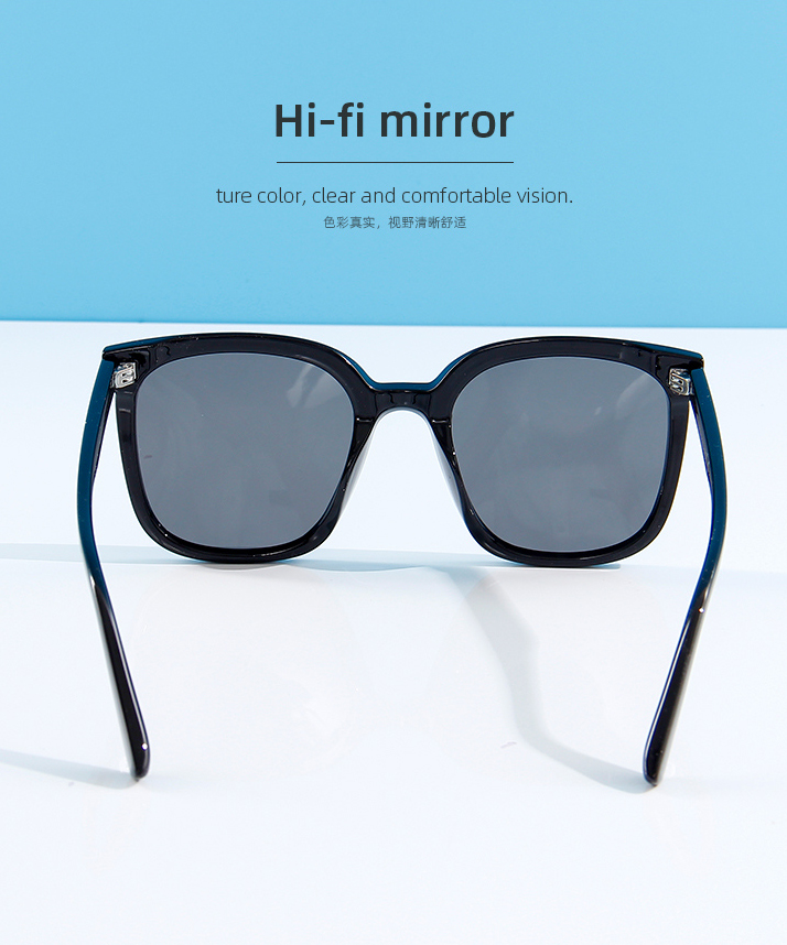 Stylish All-Match Unisex Polarized Sunglasses for Adult(Black)