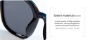 Stylish All-Match Unisex Polarized Sunglasses for Adult(Black)