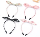 Double Layers Artificial Pearl Printing Dot Headband