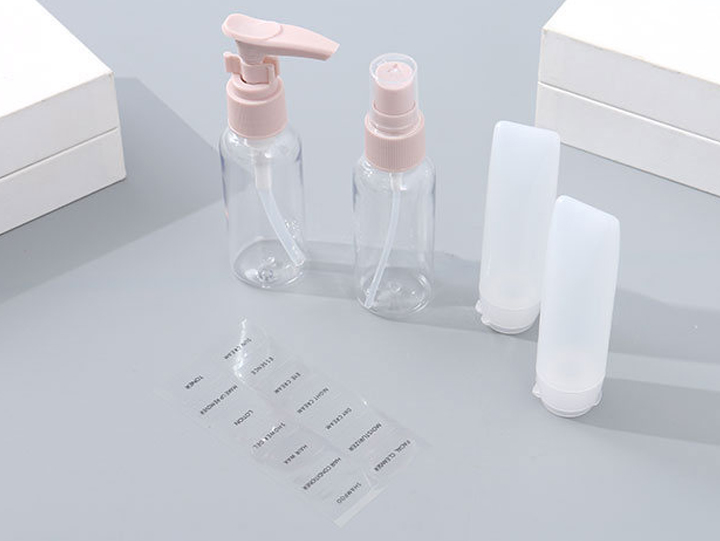 4-Pack Travel Bottles Set (Lotion Pink)