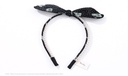 Double Layers Artificial Pearl Printing Dot Headband
