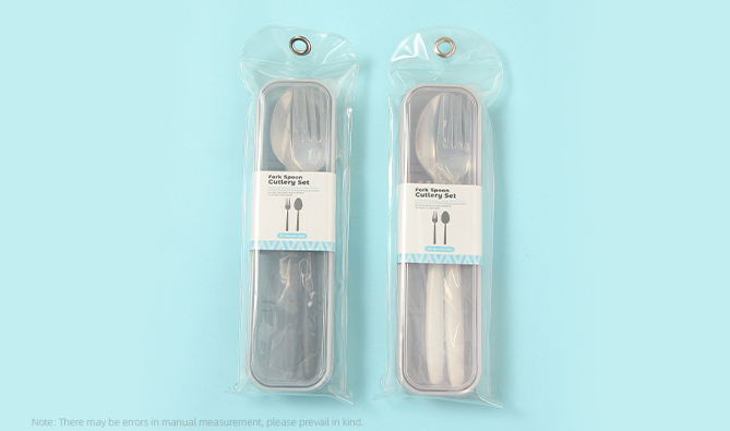 Portable Ceramic Fork Spoon Cutlery Set