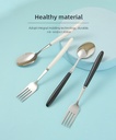 Portable Ceramic Fork Spoon Cutlery Set