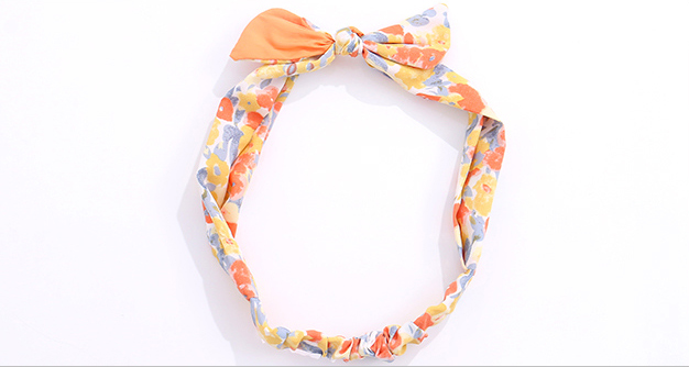 Elegant Printing Bowknot Hair Band