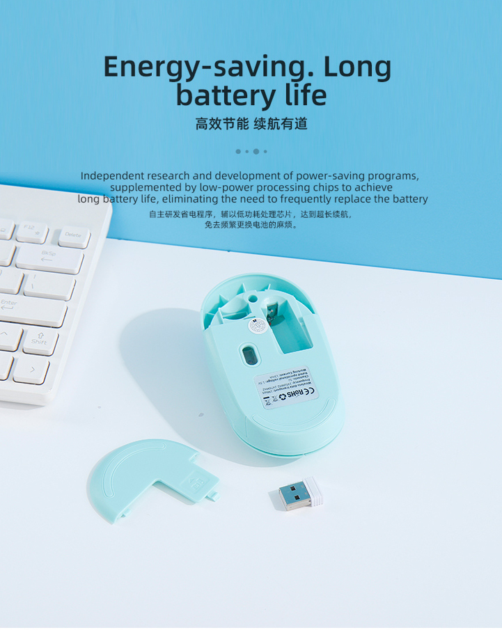 EK705 Simple Wireless Mouse(Green)