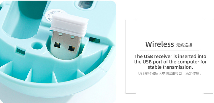 EK705 Simple Wireless Mouse(Green)