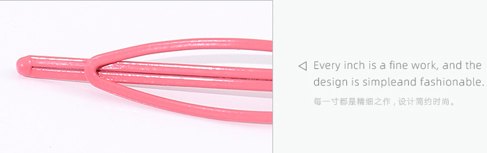 Simple Oval-shaped Hair Pin 4PCS