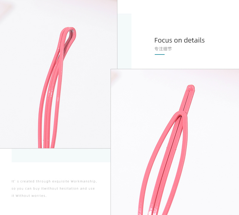 Simple Oval-shaped Hair Pin 4PCS