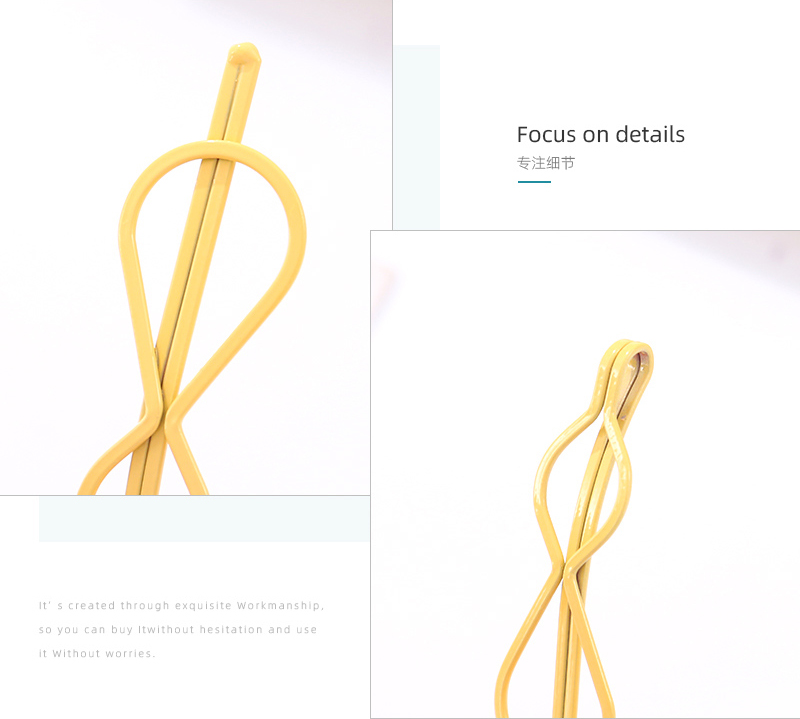 Simple Calabash-shaped Hair Pin 4PCS