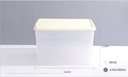Large Dull Polish Plastic Storage Bin