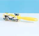 Thin Handle Handheld Lint Roller(Yellow) 50PCS/Roll