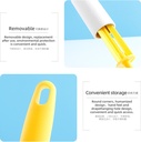 Thin Handle Handheld Lint Roller(Yellow) 50PCS/Roll