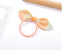 Simple Light Color Checks Hair Tie 2PCS