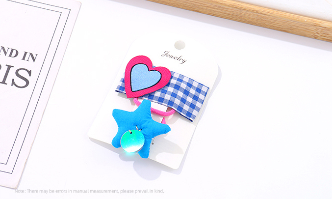 Loving Heart Hair Clip Star Hair Tie Set