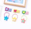 Loving Heart Hair Clip Star Hair Tie Set