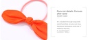 Fluorescent Checks Bunny Ear Hair Tie 2PCS