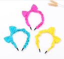 Simple Beautiful Solid Color Bow Hair Band