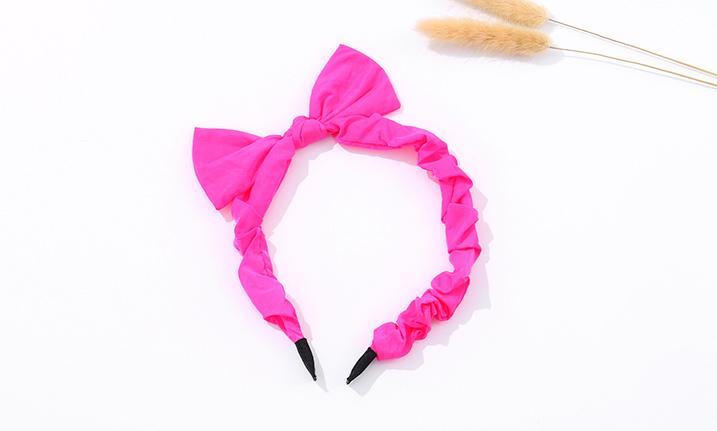 Simple Beautiful Solid Color Bow Hair Band