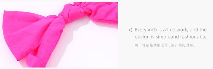 Simple Beautiful Solid Color Bow Hair Band
