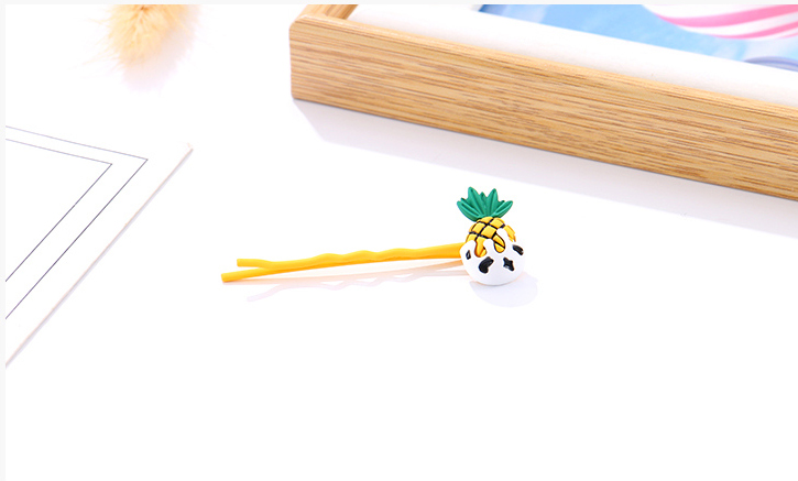 Kitten and Pineapple Hair Pin 2 PCS