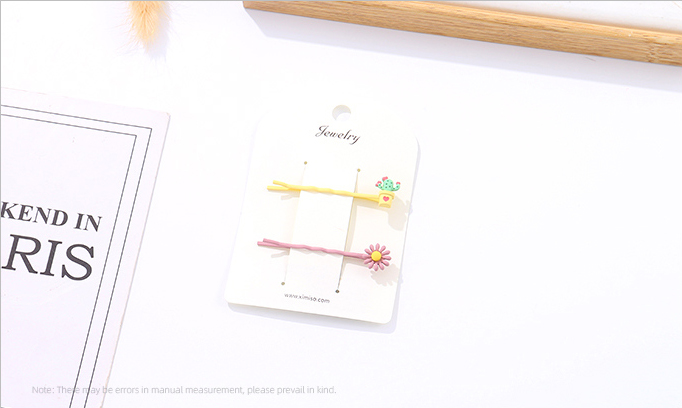 Flower and Cactus Hair Pin 2 PCS