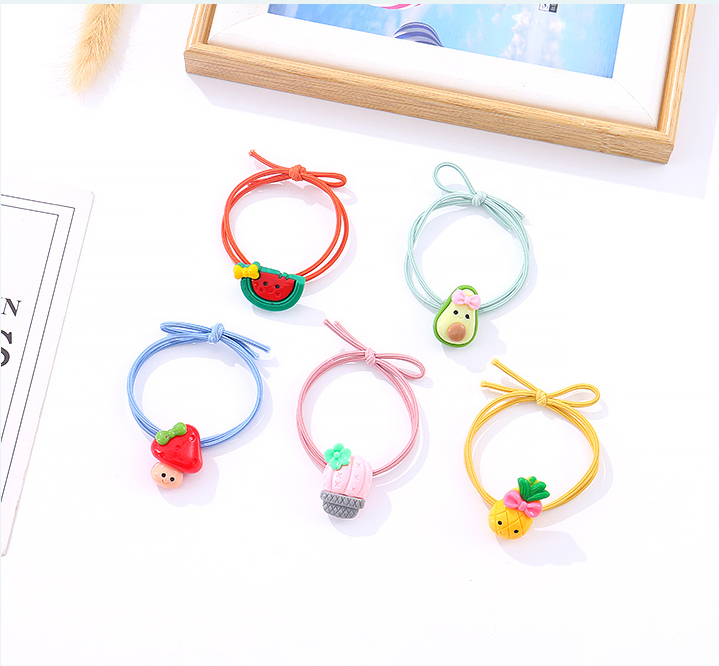 Cute Animal Bow Hair Tie 2 PCS