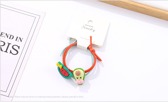 Cute Animal Bow Hair Tie 2 PCS