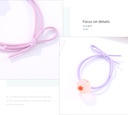Sweet Vivid Flower Bow Hair Tie 2 PCS