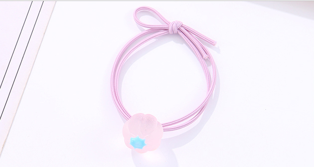 Sweet Vivid Flower Bow Hair Tie 2 PCS