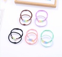 Fashionable Interlocking Circles Acrylic Hair Tie 2 PCS