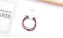 Fashionable Interlocking Circles Acrylic Hair Tie 2 PCS