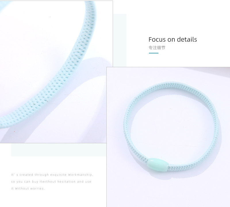 Fashionable Interlocking Circles Acrylic Hair Tie 2 PCS