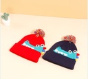 Cute Crocodile Jacquard Knitted Hat for Kids