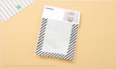 Black and White Stripes Apron(Black and White)