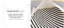 Black and White Stripes Apron(Black and White)