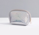 Fish Scales Look Shell Cosmetic Bag(Silver)