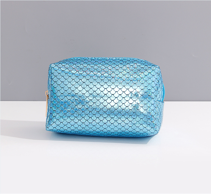 Fish Scales Look Cosmetic Bag(Blue)