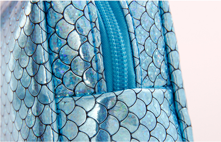 Fish Scales Look Cosmetic Bag(Blue)