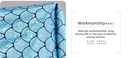 Fish Scales Look Cosmetic Bag(Blue)