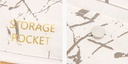 Marble Series Hanging Storage Bag with 6 Pockets and 3 Hooks