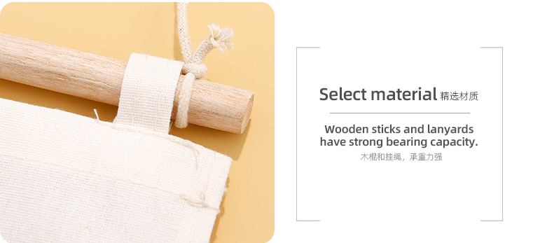 Marble Series Hanging Storage Bag with 3 Half-circle Pockets