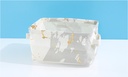 Marble Gilding Series Small Square Fabric Storage Basket